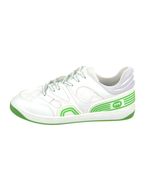 Gucci Leather Printed Athletic Sneakers
