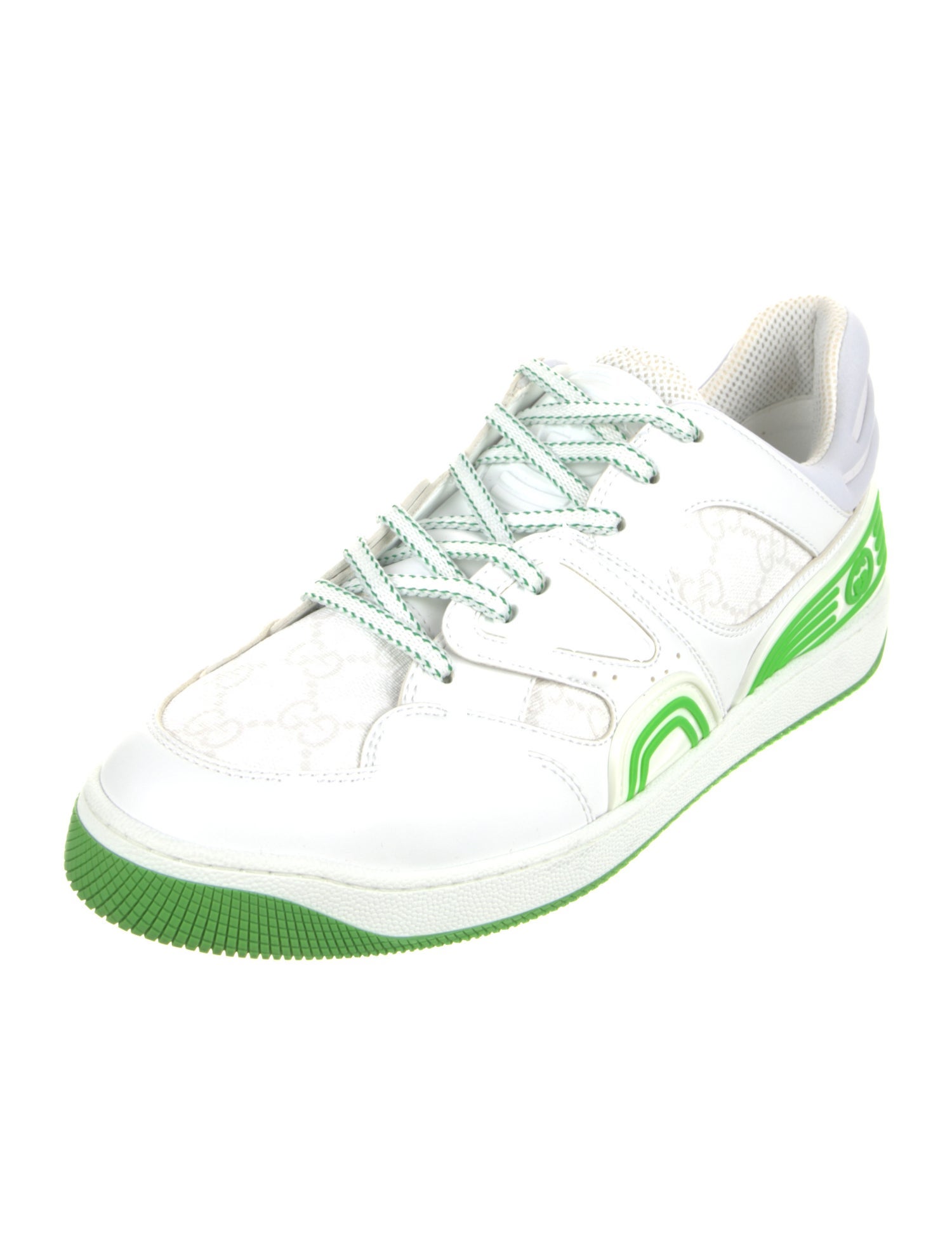 Gucci Leather Printed Athletic Sneakers