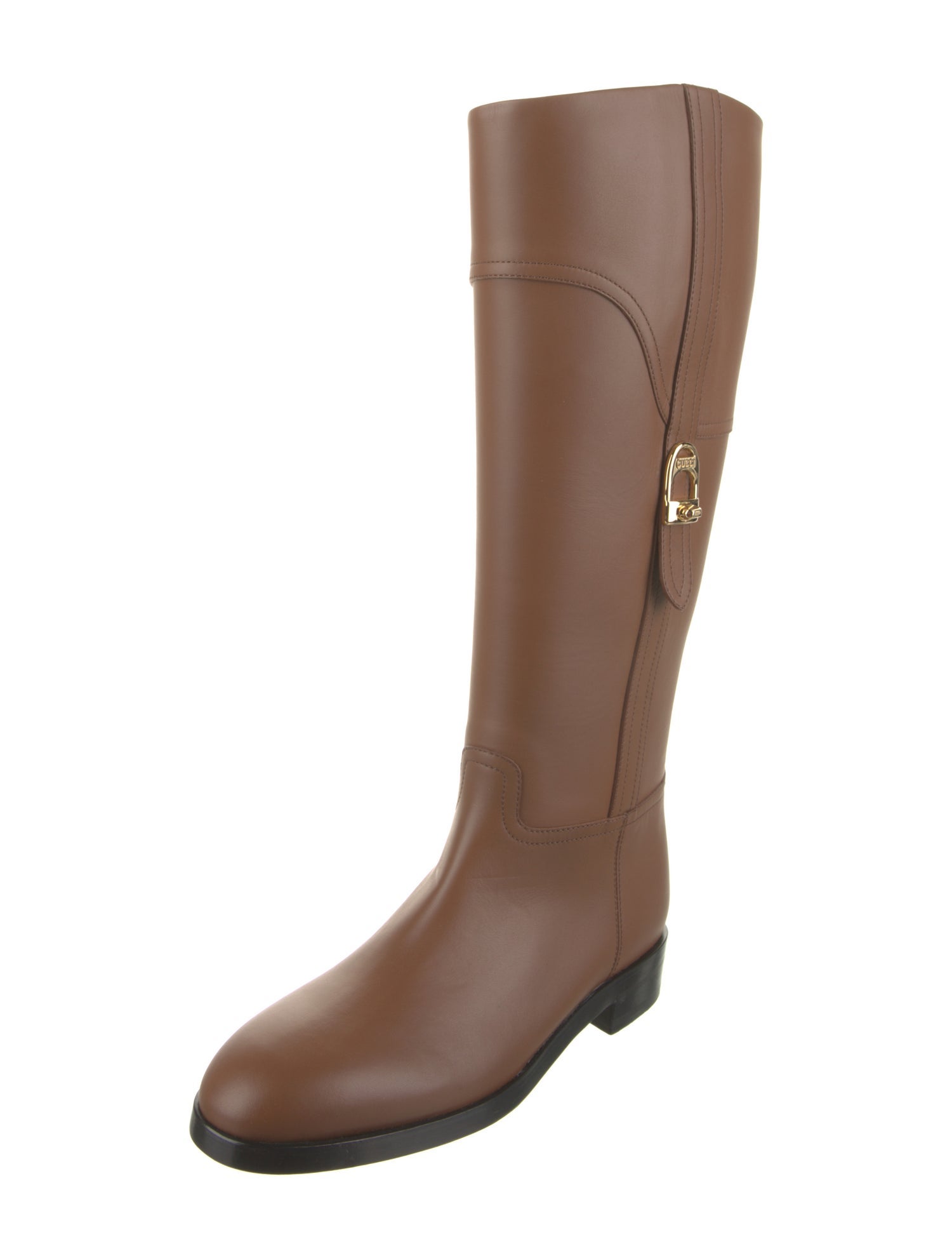 Gucci Leather Riding Boots