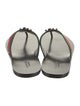 Gucci Web Accent Canvas Flip Flops