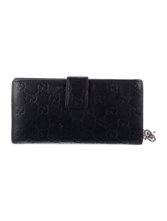 Gucci Interlocking G Logo Leather Continental Wallet