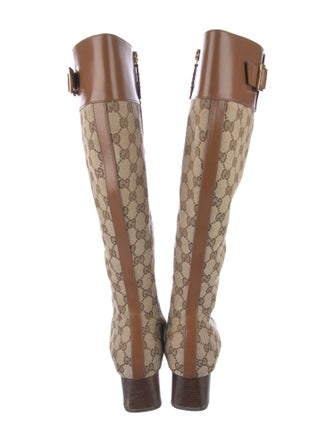 Gucci GG Canvas Canvas Rain Boots