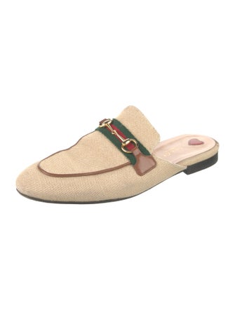 Gucci Web Accent Canvas Mules