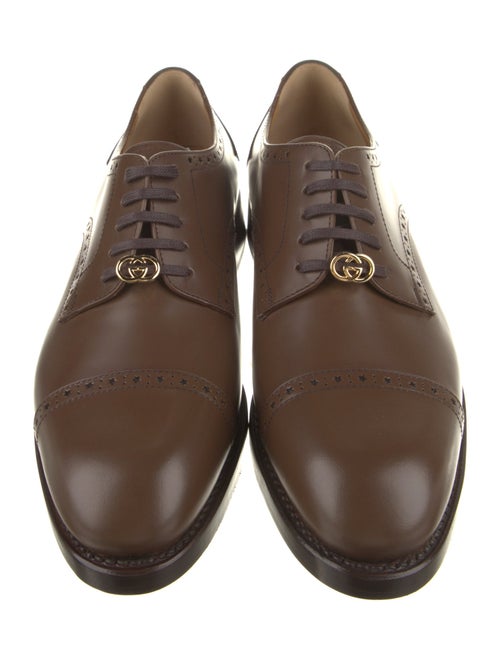 Gucci Interlocking G Logo Leather Brogues