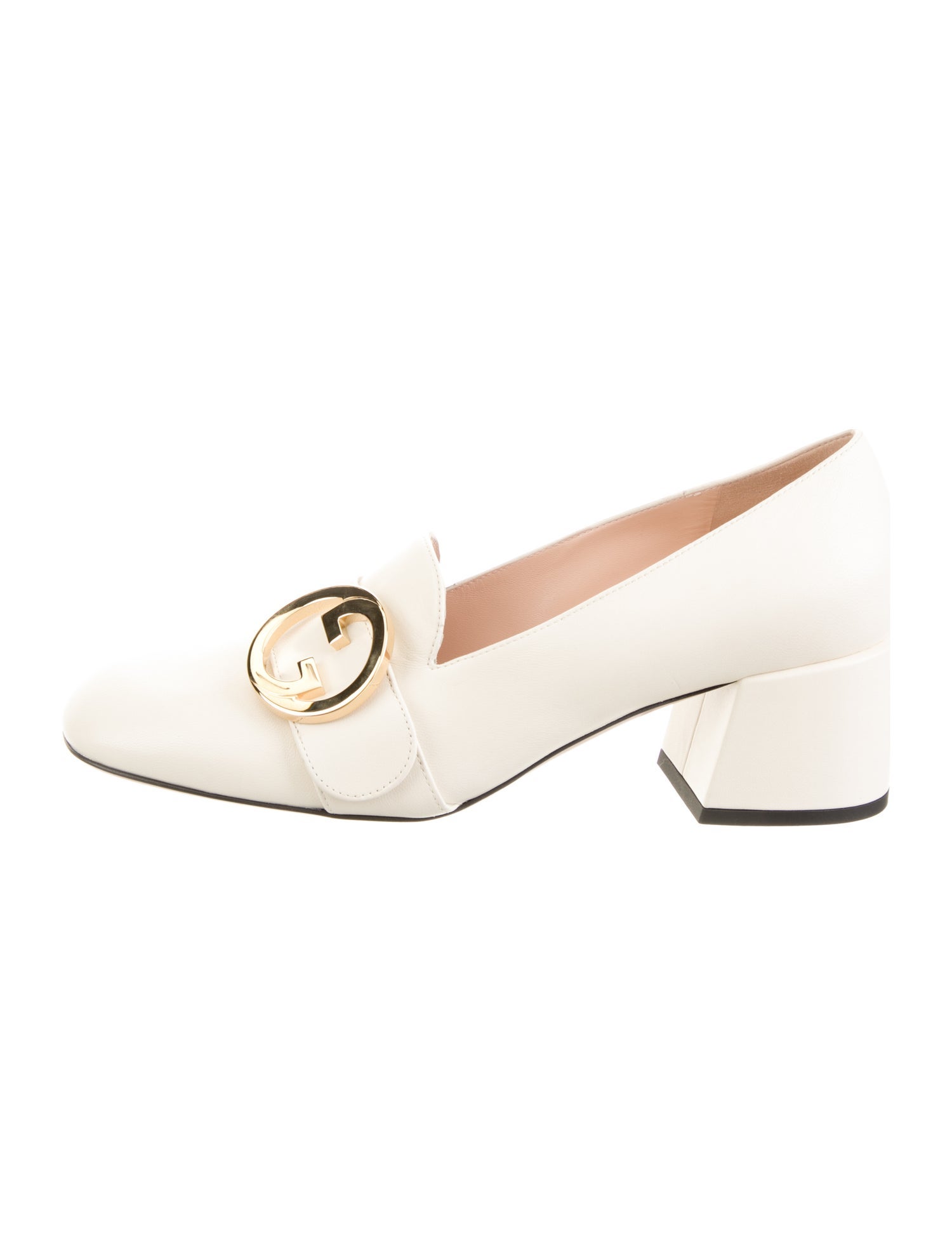 Gucci Interlocking G Logo Leather Mules