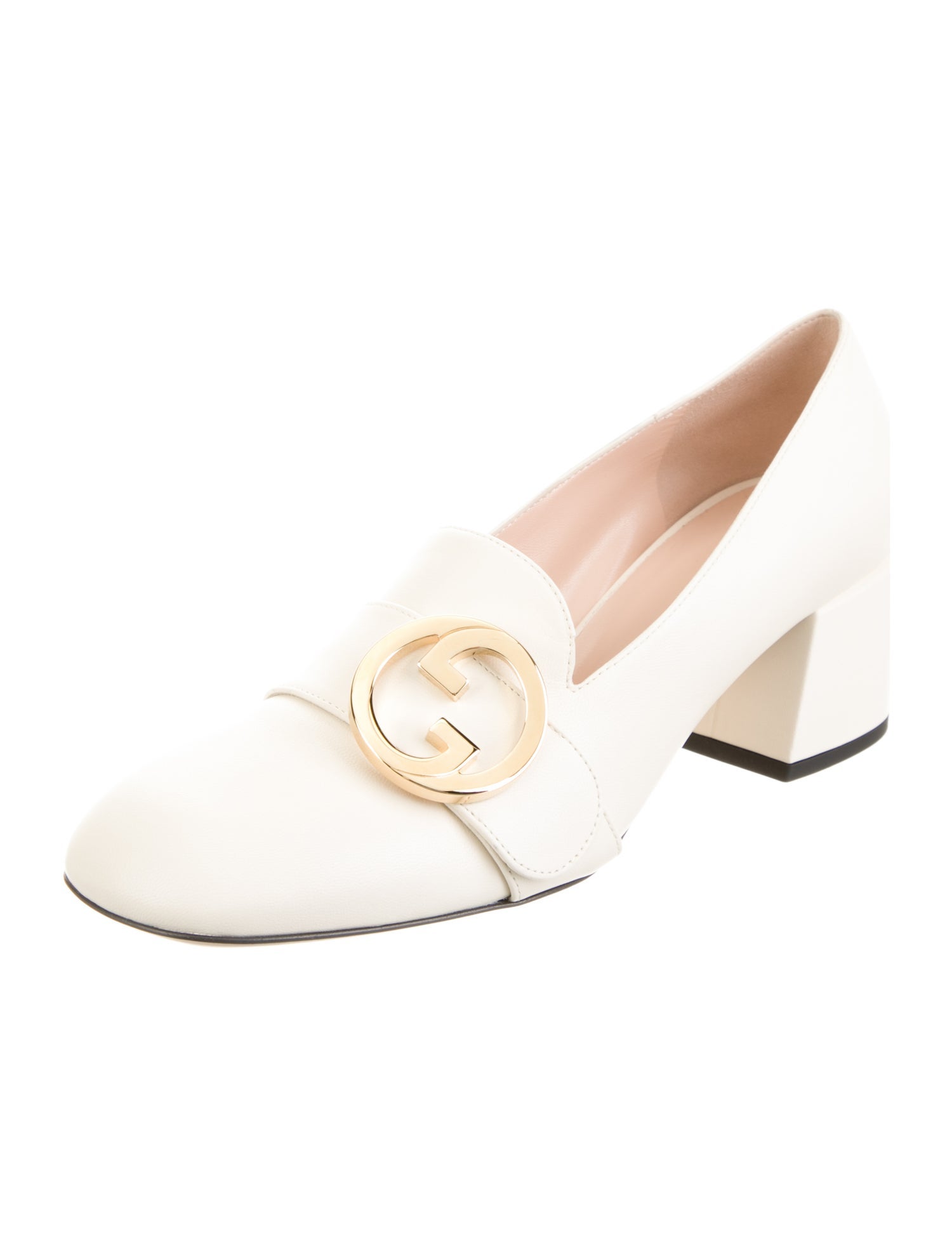 Gucci Interlocking G Logo Leather Mules