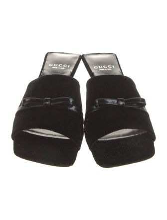 Gucci Velvet Slides