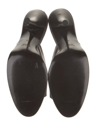 Gucci GG Canvas Leather Slides