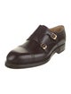 Gucci Interlocking G Logo Patent Leather Monk Straps