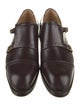 Gucci Interlocking G Logo Leather Monk Straps