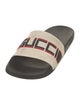 Gucci Sylvie Web Accent Rubber Slides
