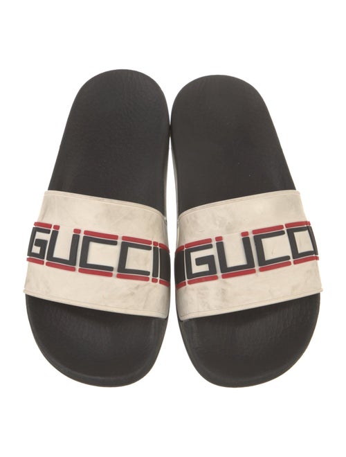 Gucci Sylvie Web Accent Rubber Slides