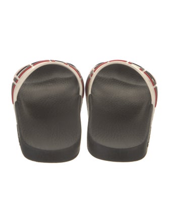 Gucci Sylvie Web Accent Rubber Slides