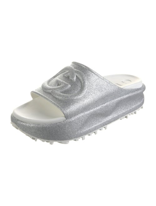 Gucci Interlocking G Logo Glitter Slides