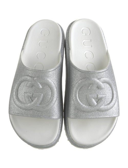 Gucci Interlocking G Logo Glitter Slides