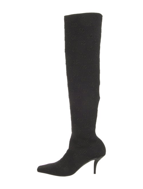 Gucci GG Signature Glitter Accents Sock Boots