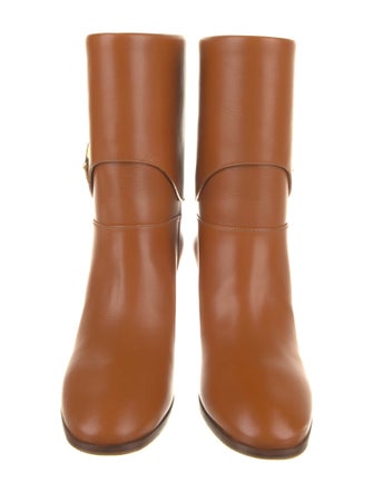 Gucci Hasler Horsebit Accent Leather Boots