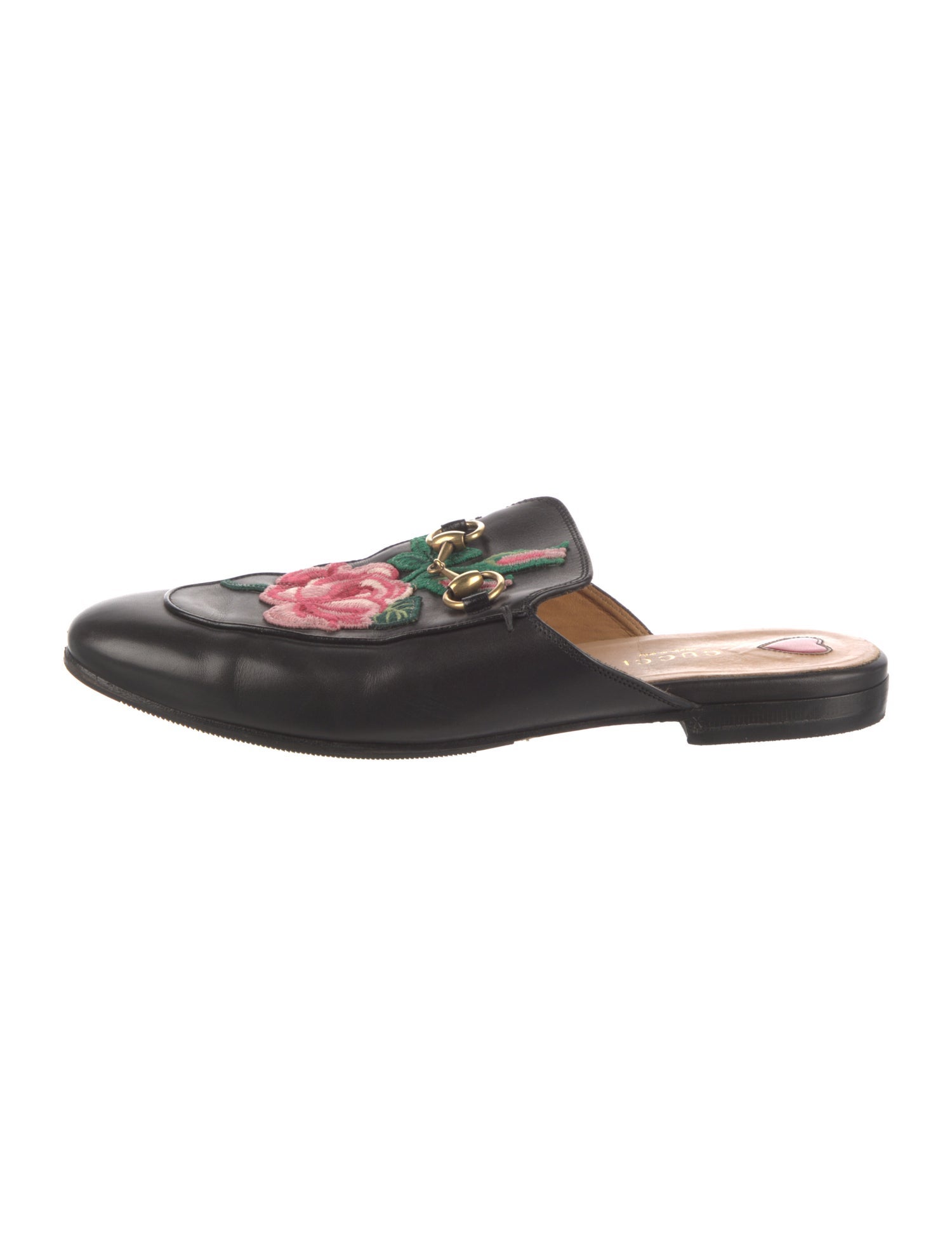 Gucci Horsebit Accent Leather Mules