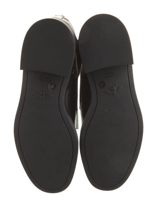 Gucci Double G Logo Canvas Combat Boots