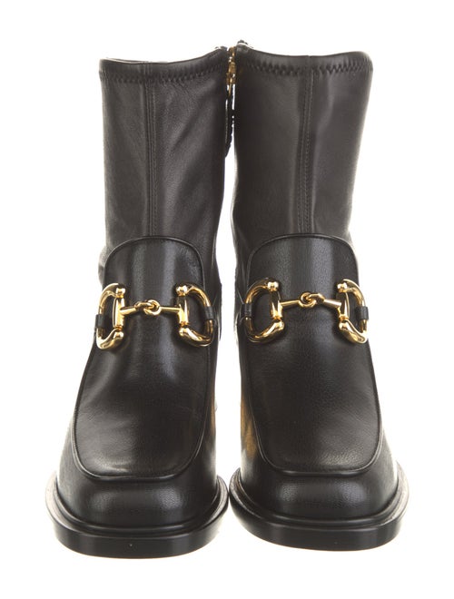 Gucci Horsebit Accent Leather Boots