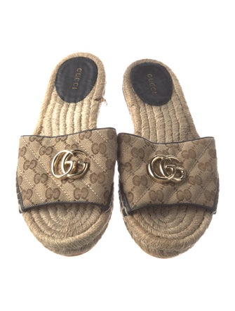 Gucci Canvas Printed Espadrilles