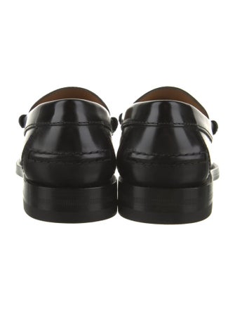 Gucci Interlocking G Logo Leather Loafers