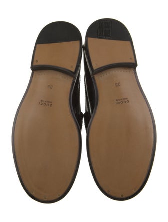 Gucci Interlocking G Logo Leather Loafers