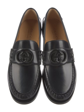 Gucci Interlocking G Logo Patent Leather Loafers