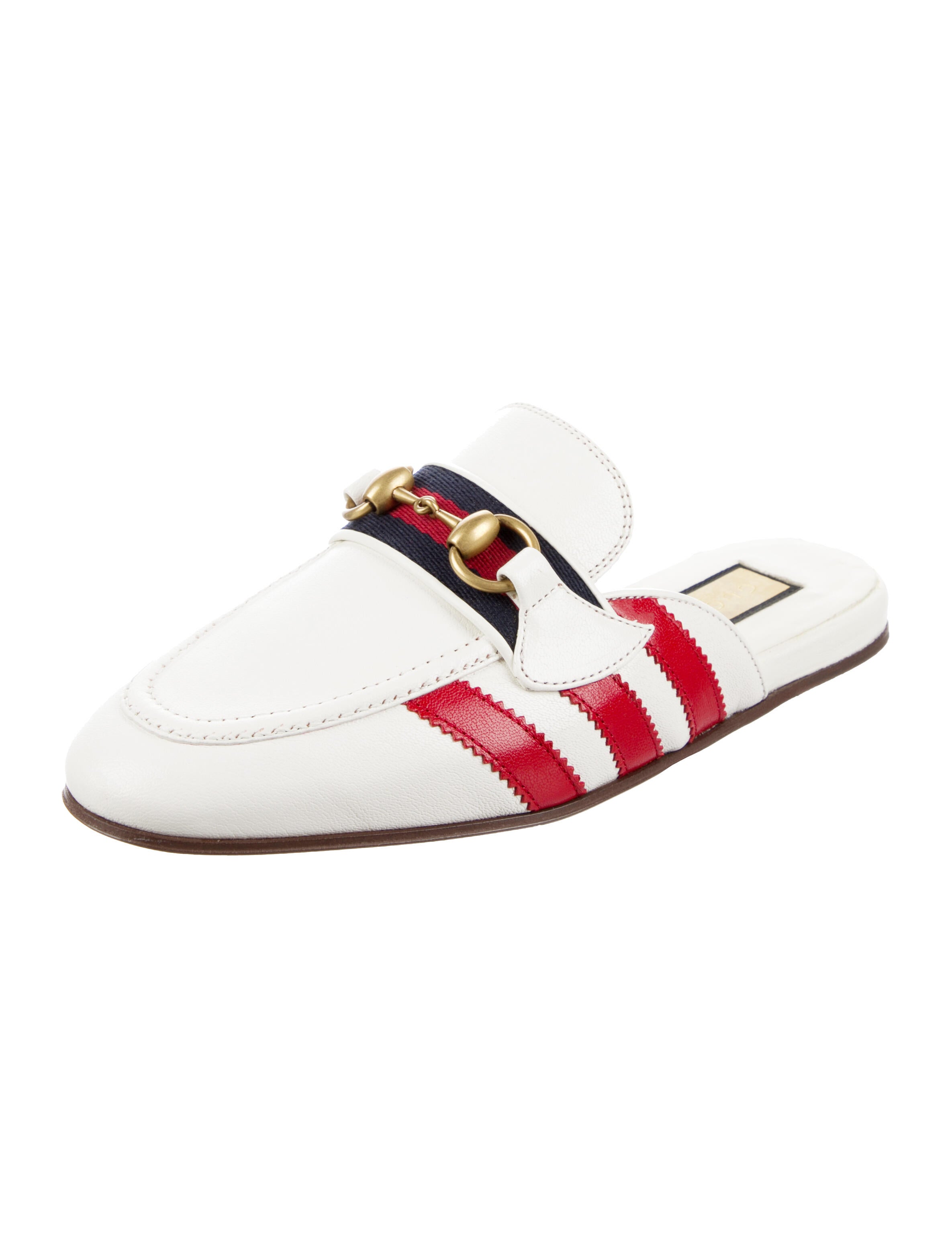 Gucci Leather Printed Mules