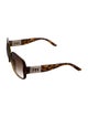 Gucci Web Accent Oversize Sunglasses