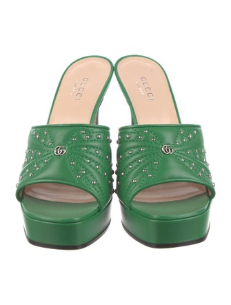 Gucci Leather Slides