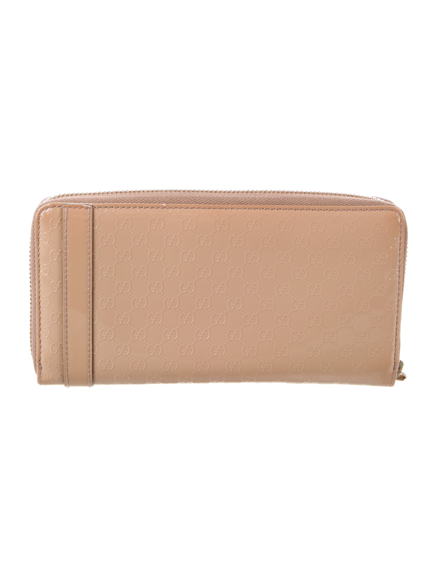 Gucci Microguccissima Pattern Patent Leather Continental Wallet