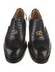Gucci Interlocking G Logo Leather Oxfords