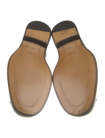 Gucci Interlocking G Logo Leather Oxfords