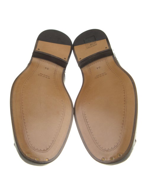 Gucci Interlocking G Logo Leather Oxfords