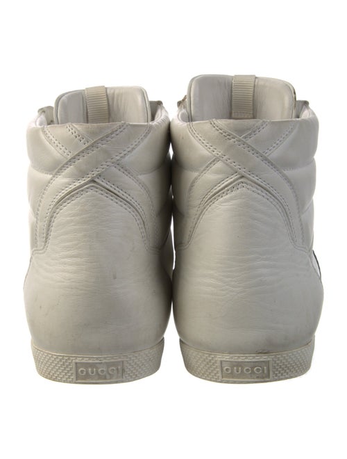 Gucci Web Accent Leather Sneakers