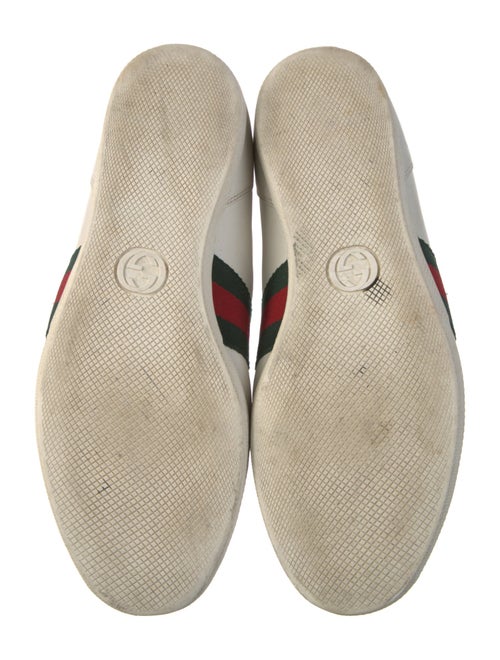 Gucci Web Accent Leather Sneakers