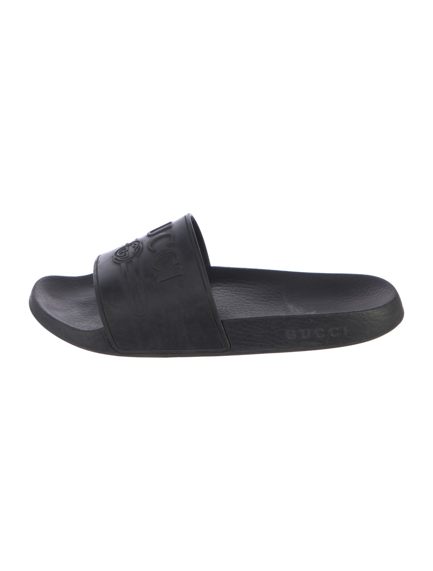Gucci Interlocking G Logo Rubber Slides