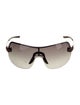 Gucci Web Accent Shield Sunglasses