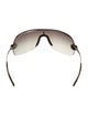 Gucci Web Accent Shield Sunglasses