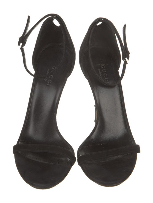 Gucci Bamboo Accent Suede Sandals