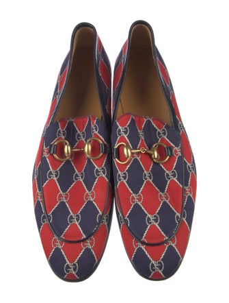 Gucci GG Logo Satin Slippers