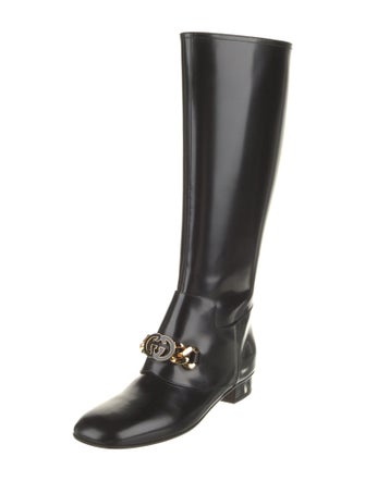 Gucci Leather Riding Boots