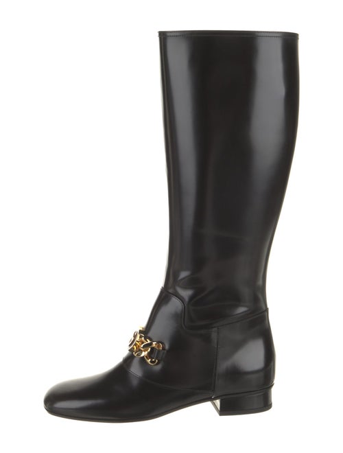Gucci Leather Riding Boots