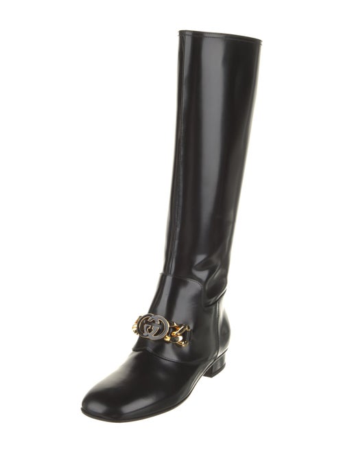 Gucci Leather Riding Boots