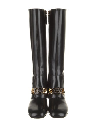 Gucci Leather Riding Boots