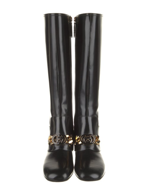 Gucci Leather Riding Boots