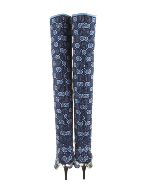 Gucci Leather Printed Boots