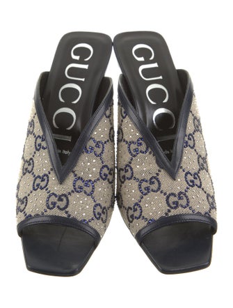 Gucci GG Canvas Canvas Slides