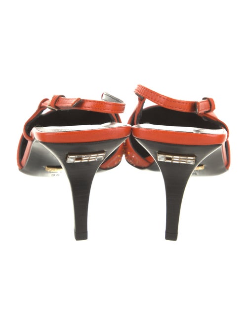 Gucci GG Signature Crystal Embellishments Slingback Pumps